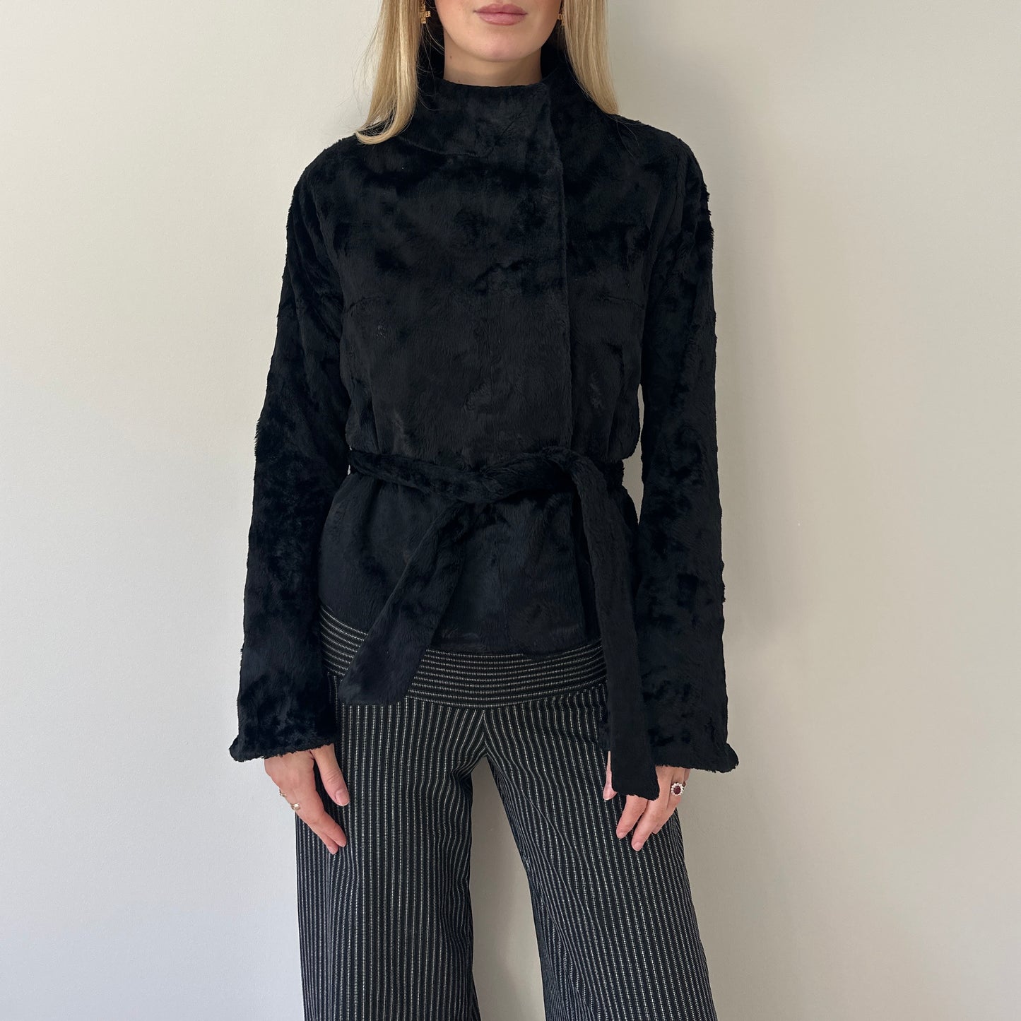 Vintage faux pony skin jacket