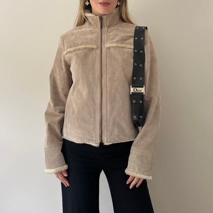 Vintage suede Sherpa jacket