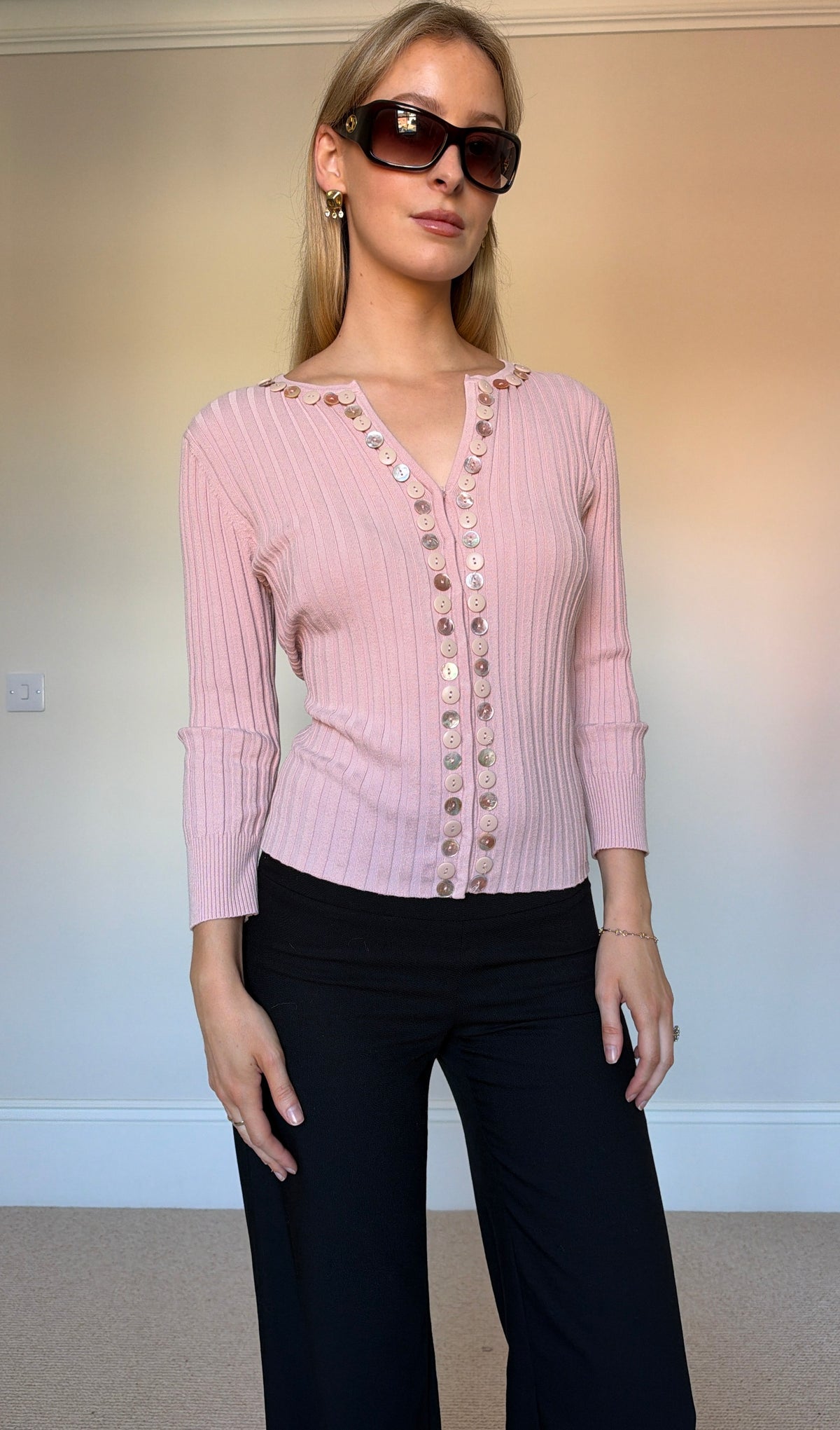 Vintage mother of pearl cardigan