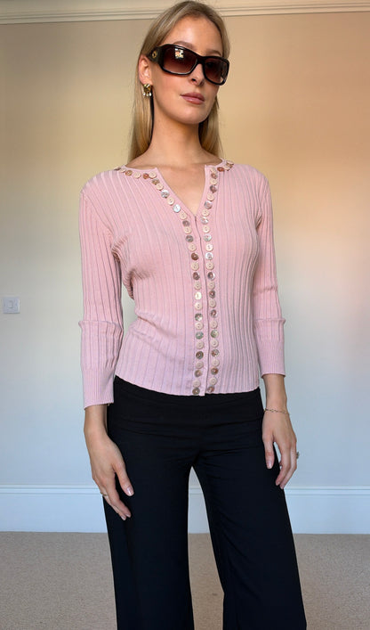 Vintage mother of pearl cardigan