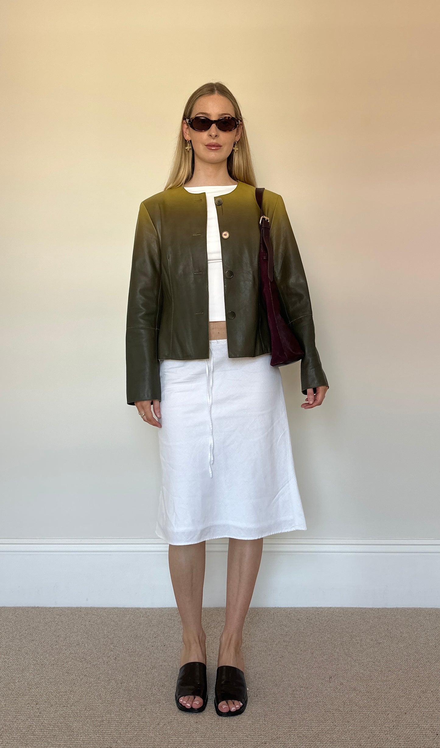 Vintage ombré green jacket
