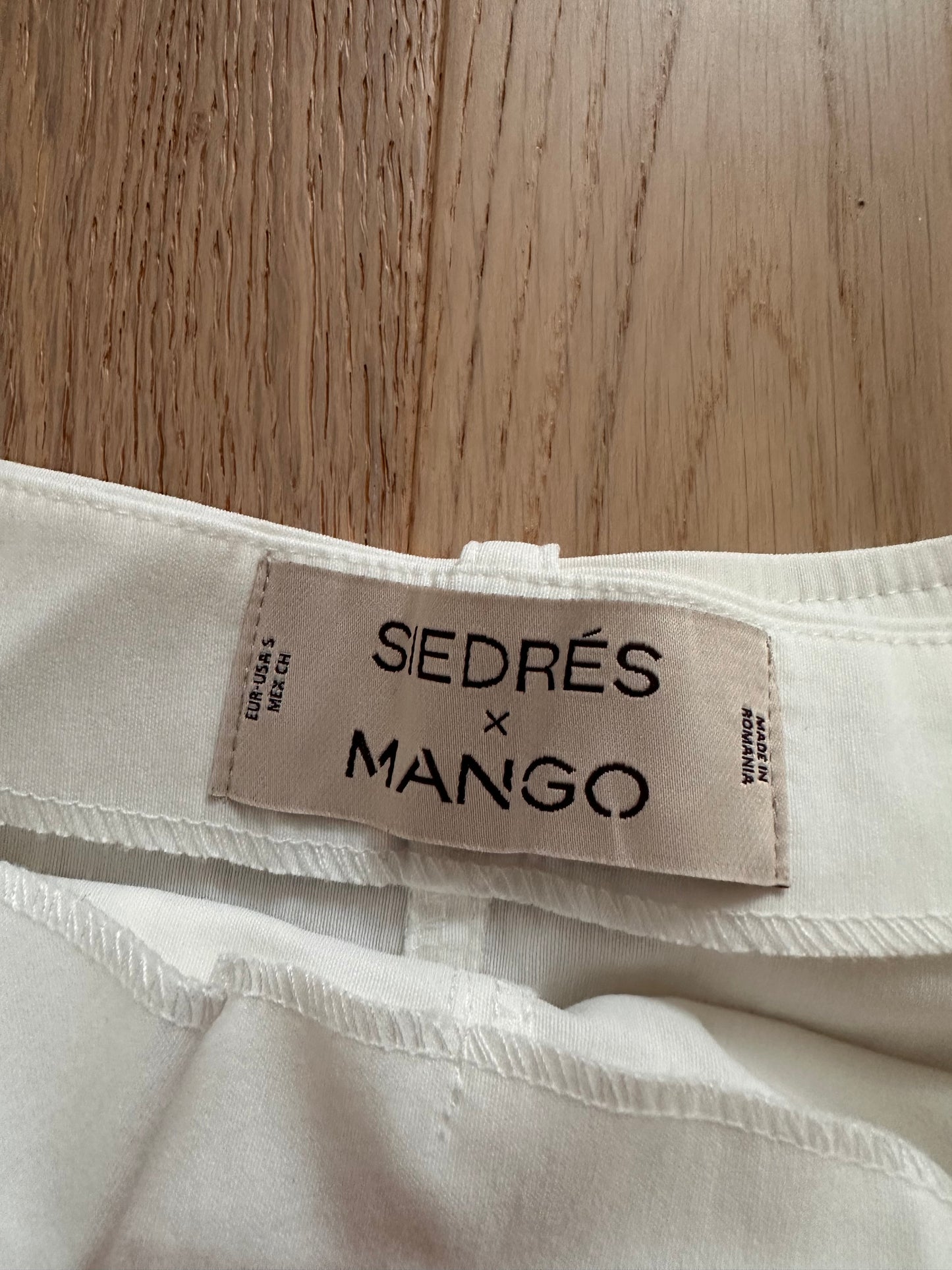SALE mango white belted skirt
