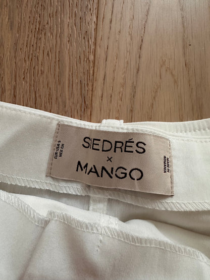 SALE mango white belted skirt