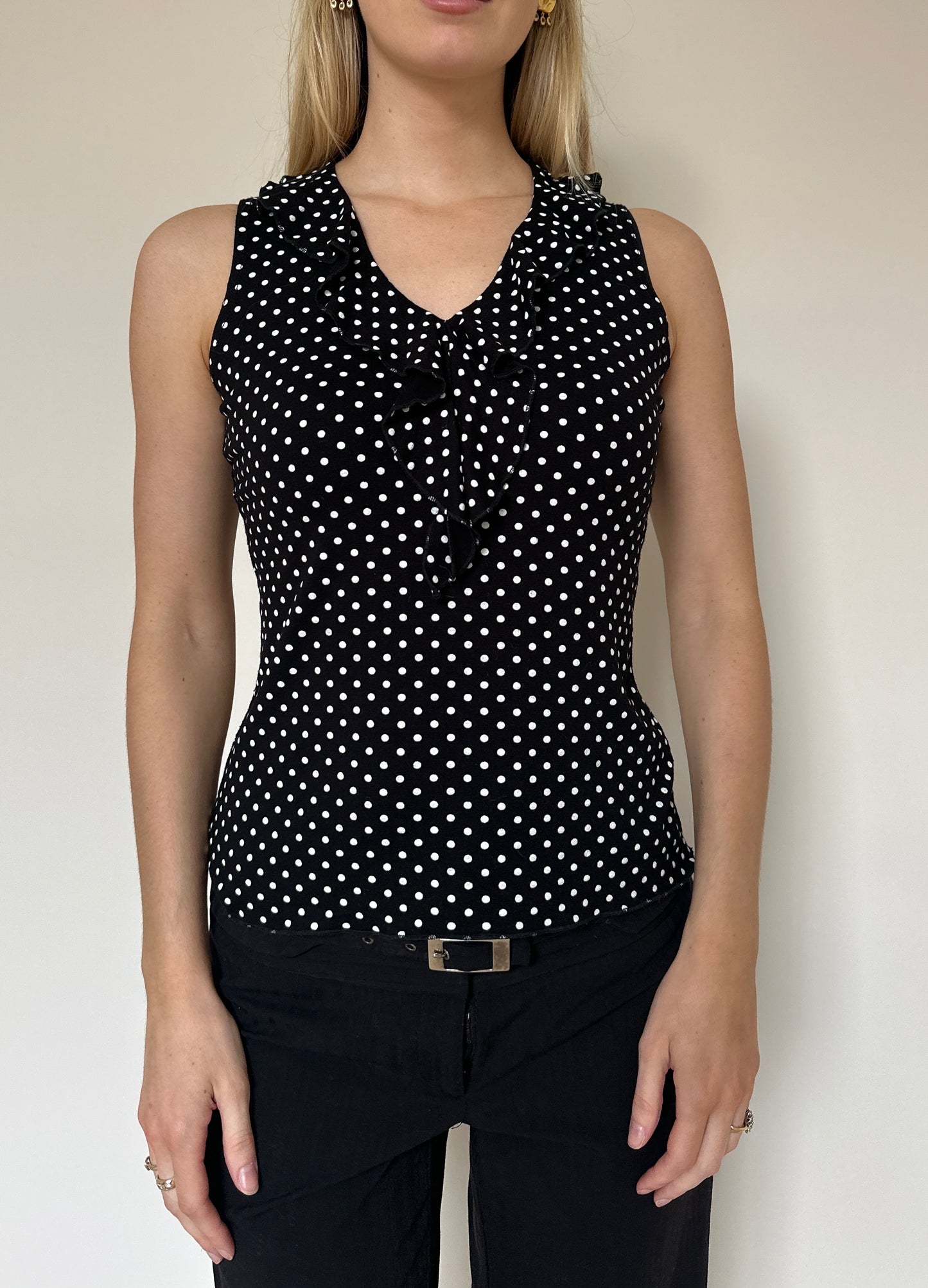 Vintage 00s Polka Dot Top