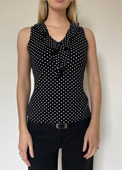 Vintage 00s Polka Dot Top