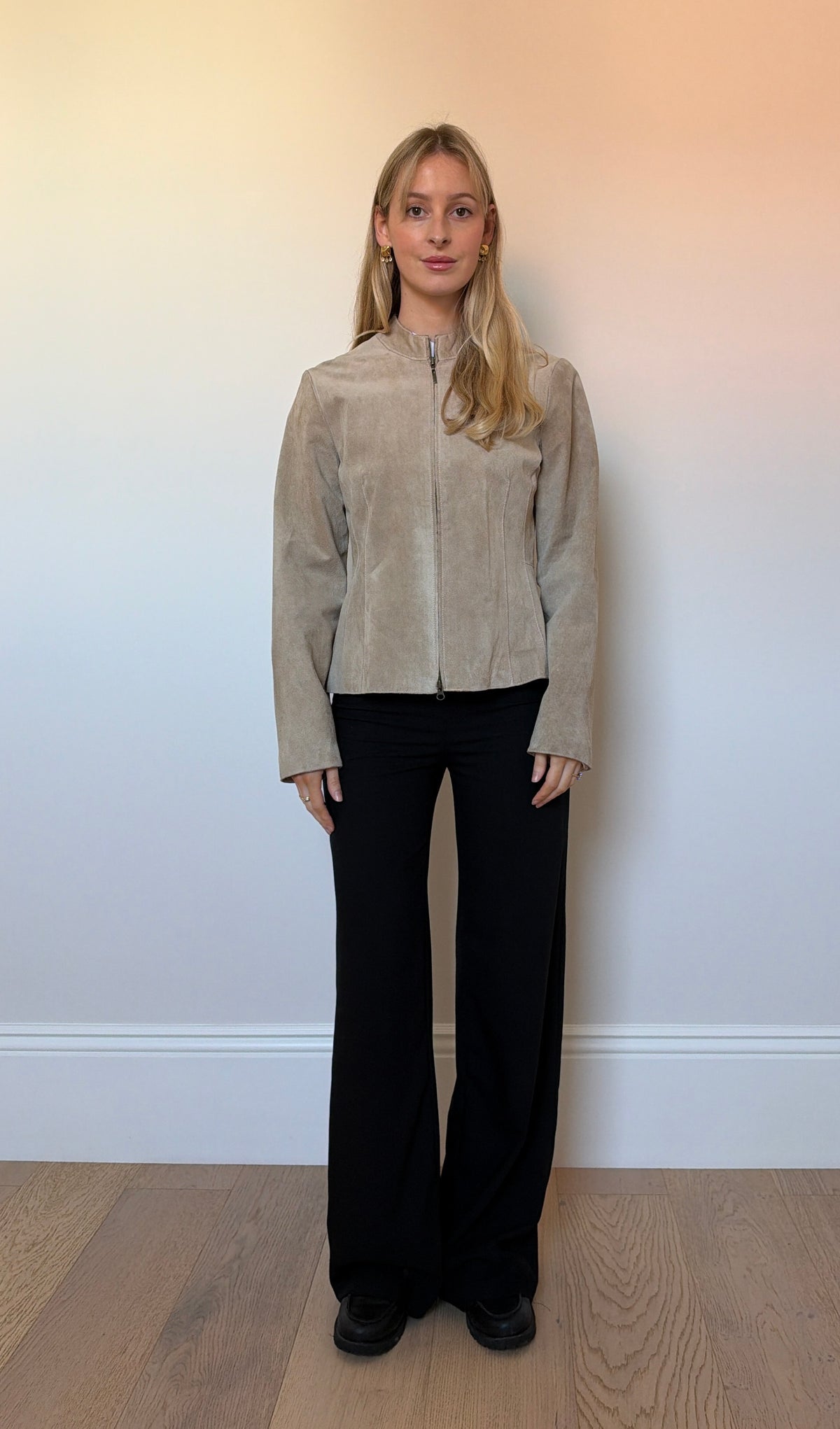 Vintage camel suede jacket