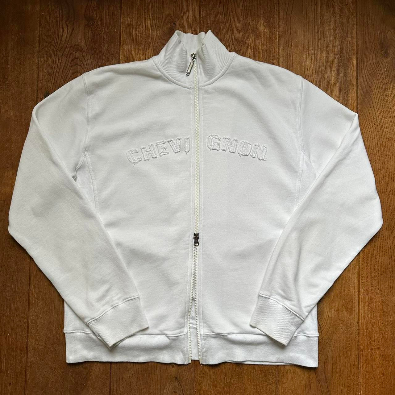 White zip jumper L