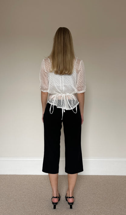 Vintage polka dot blouse