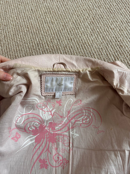Vintage pink leather jacket