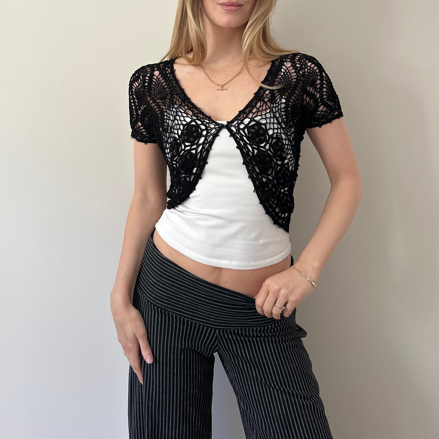 Vintage crochet bolero