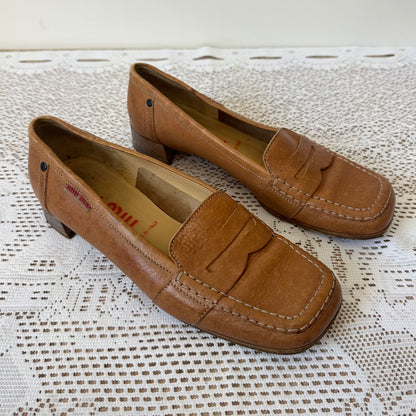 Vintage miu miu loafers