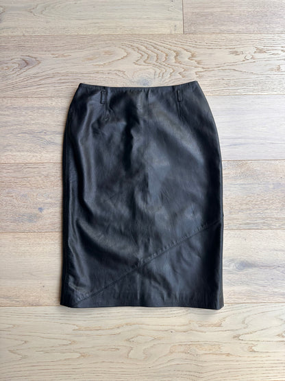 SALE Karen millen real leather skirt