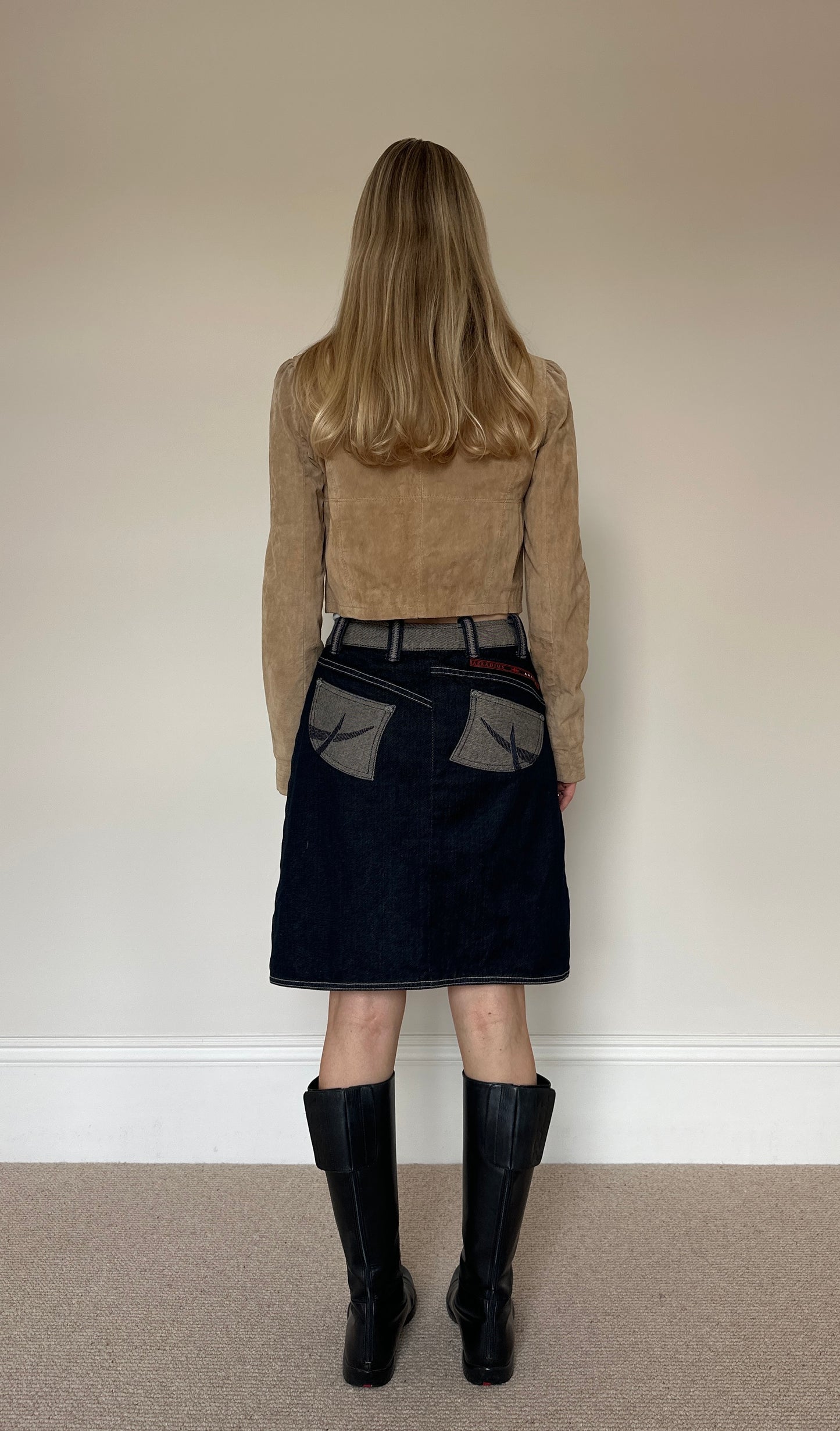 Vintage camel suede jacket