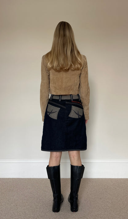 Vintage camel suede jacket