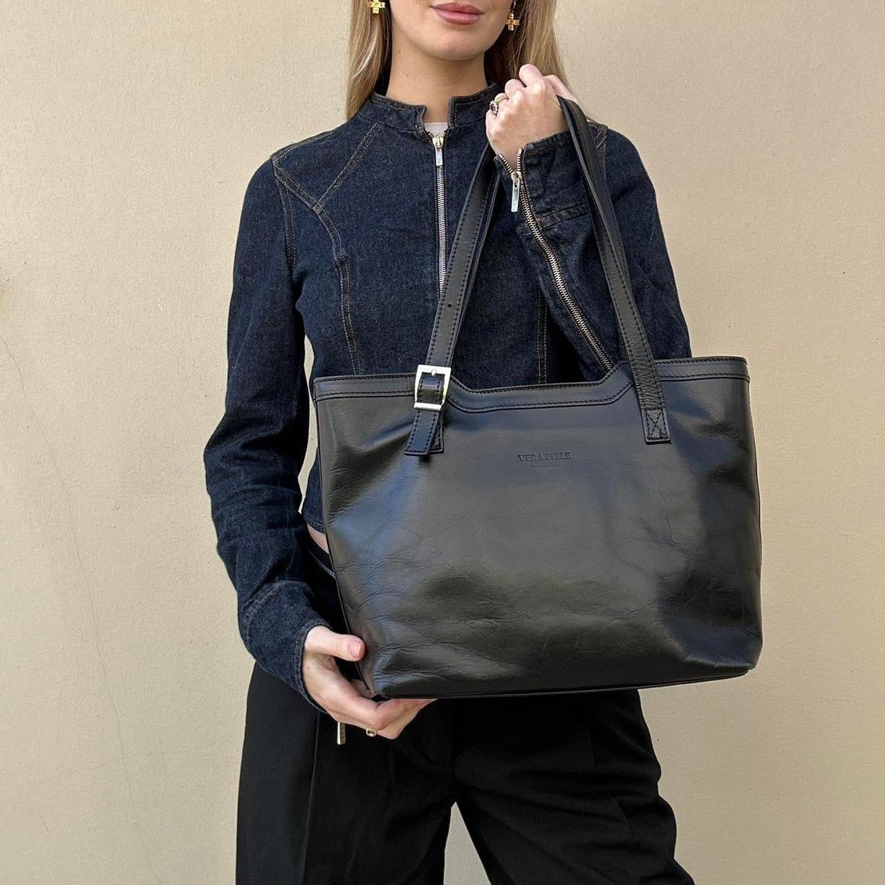 Vintage 90s leather bag