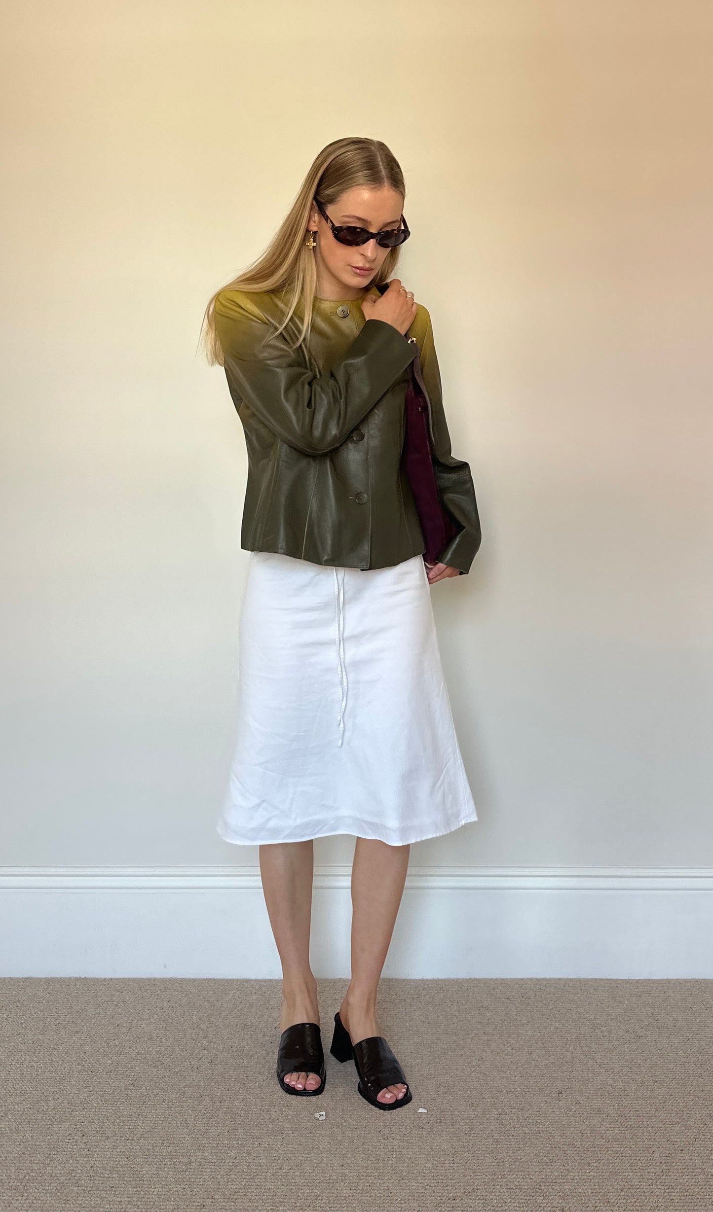 Vintage ombré green jacket