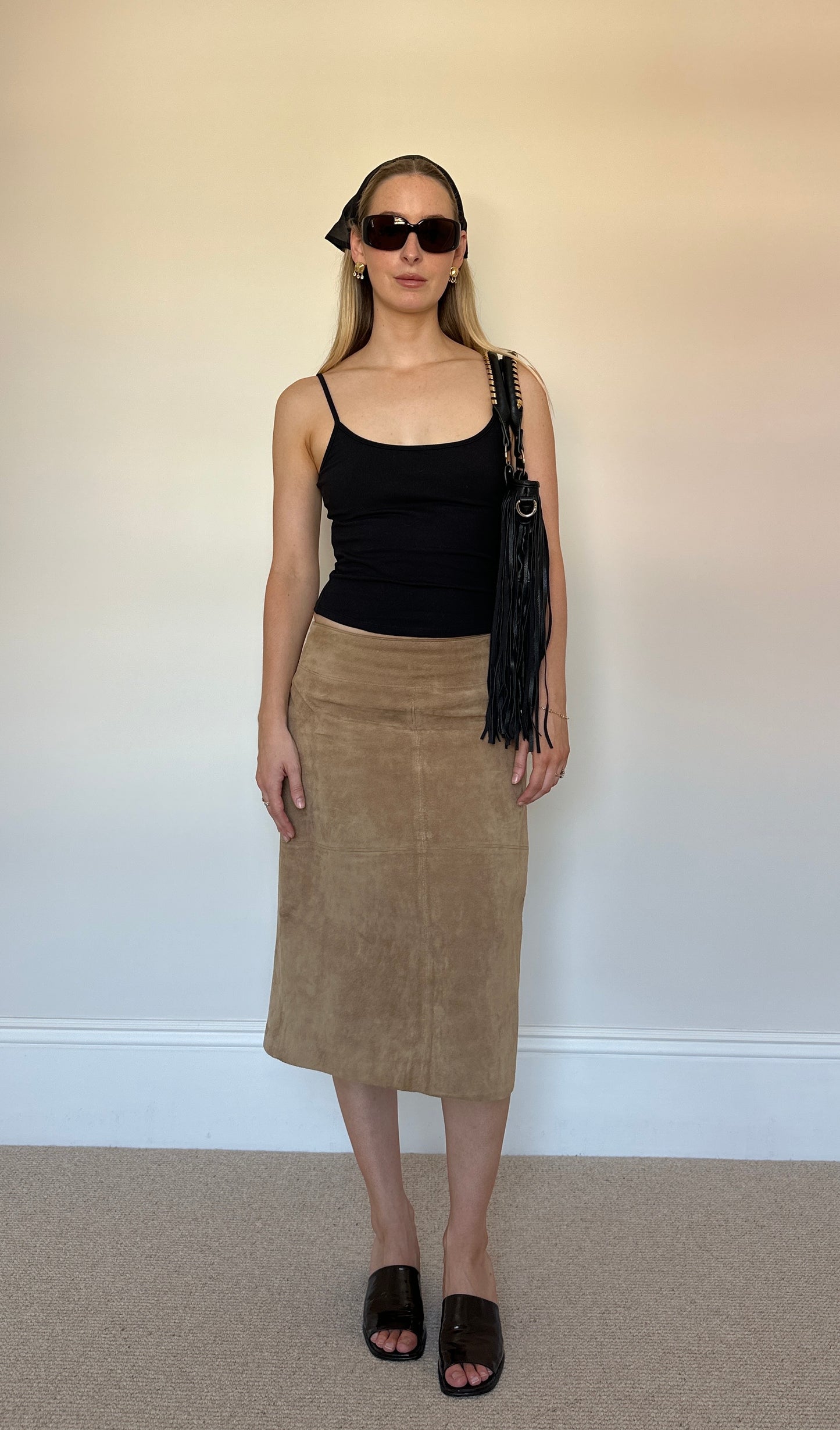 Vintage Real Suede Skirt