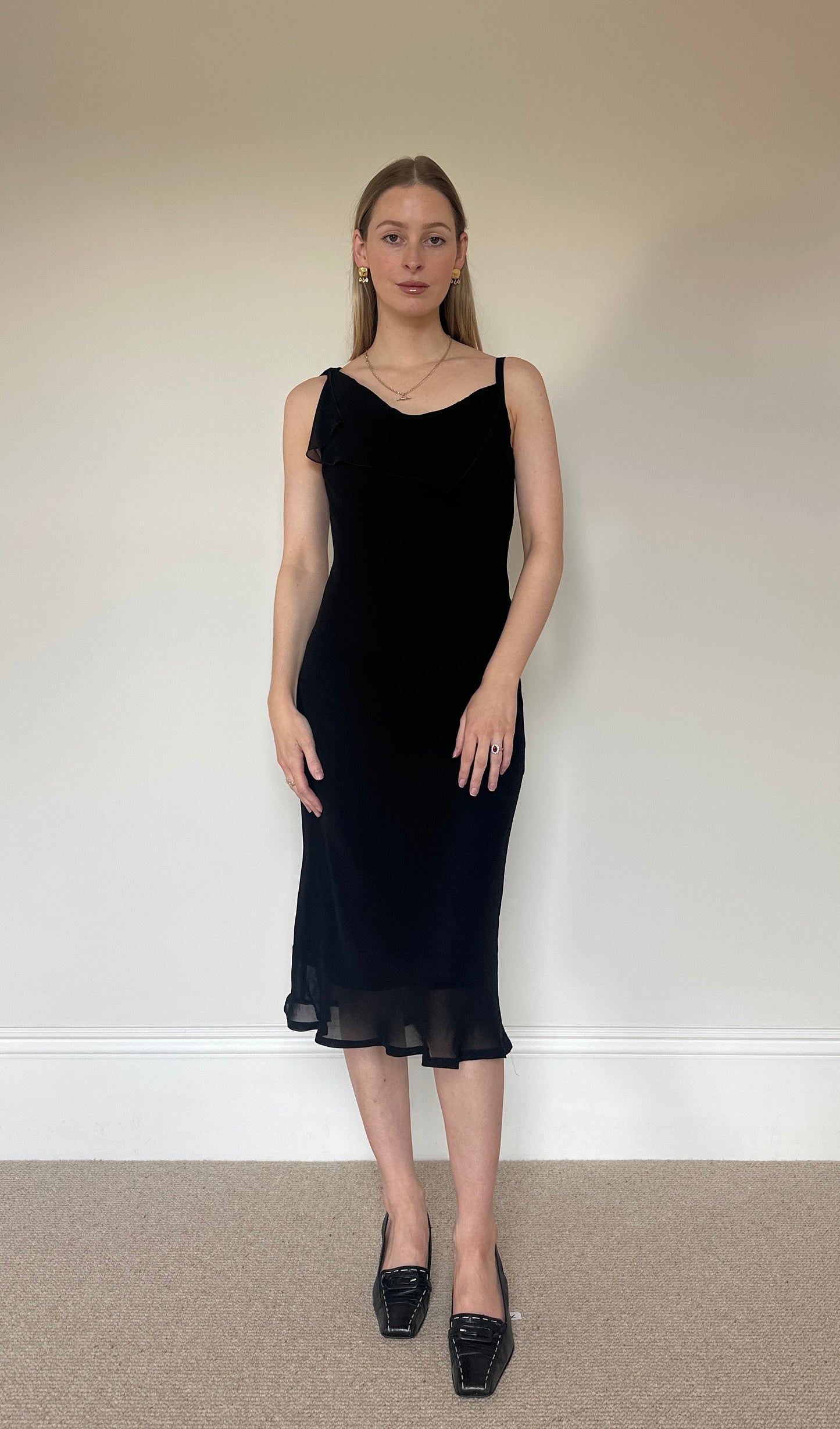 Vintage black floaty dress