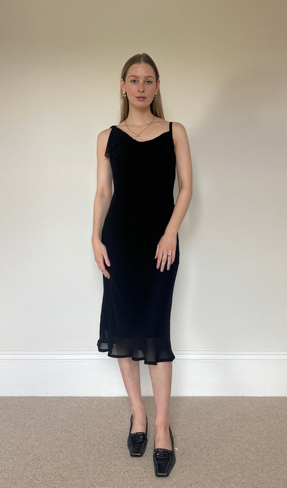 Vintage black floaty dress