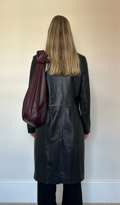 Vintage Leather Trench Coat