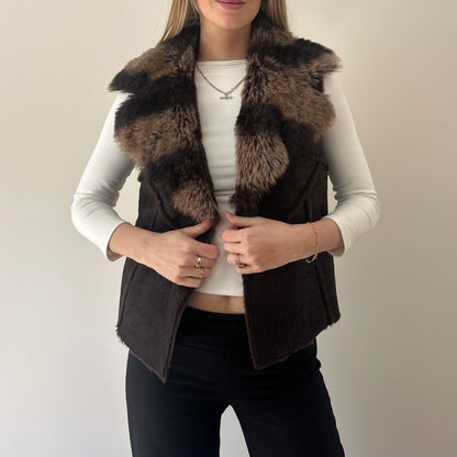 Vintage faux fur gilet
