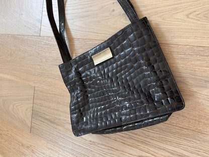 SALE Vintage croc handbag