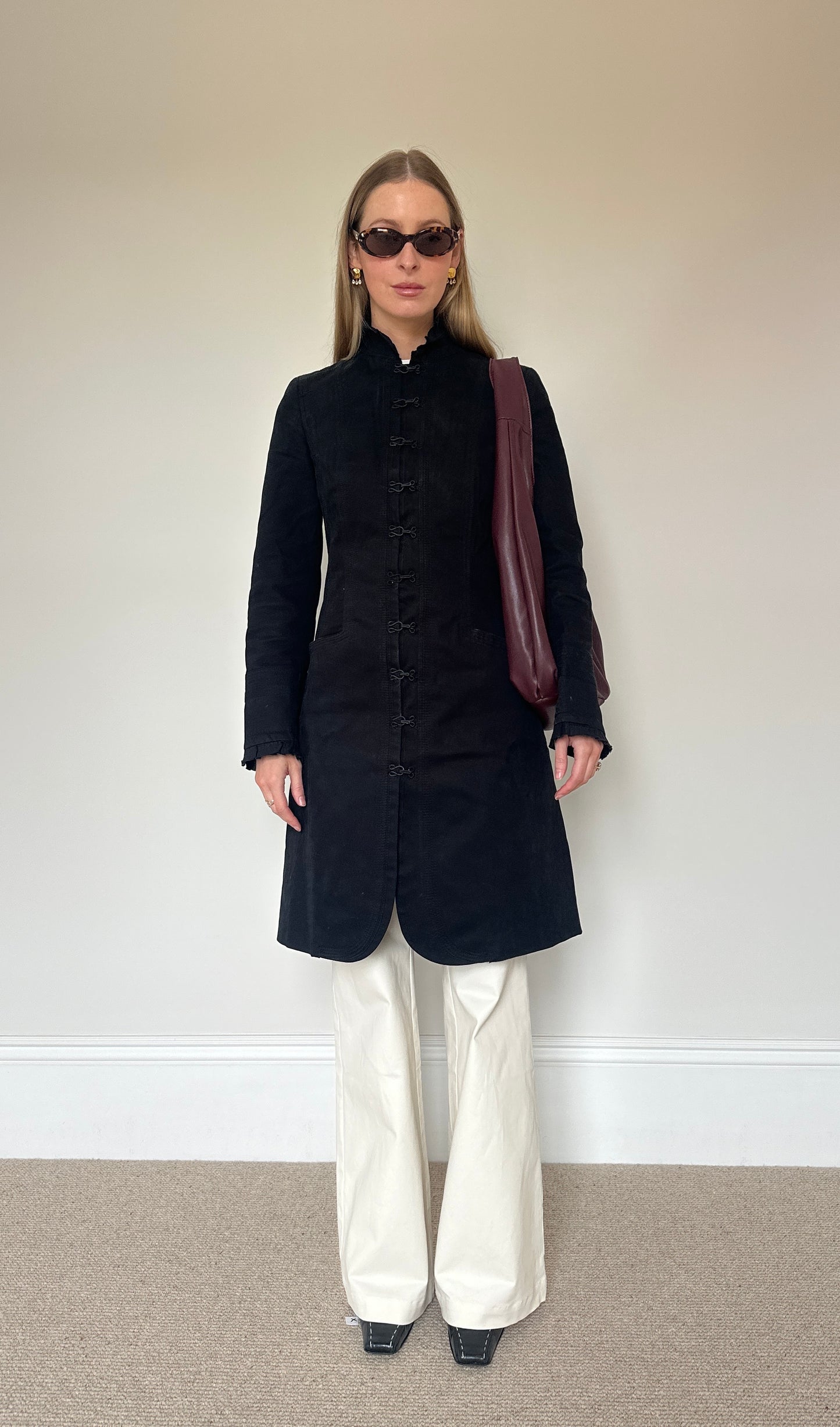 Vintage hook and eye coat