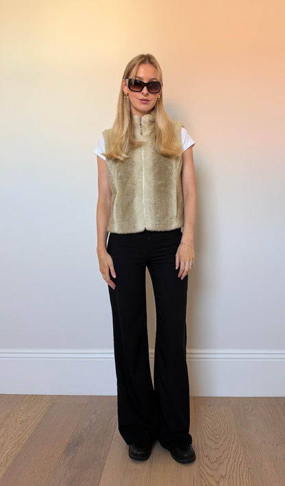 Vintage faux fur gilet