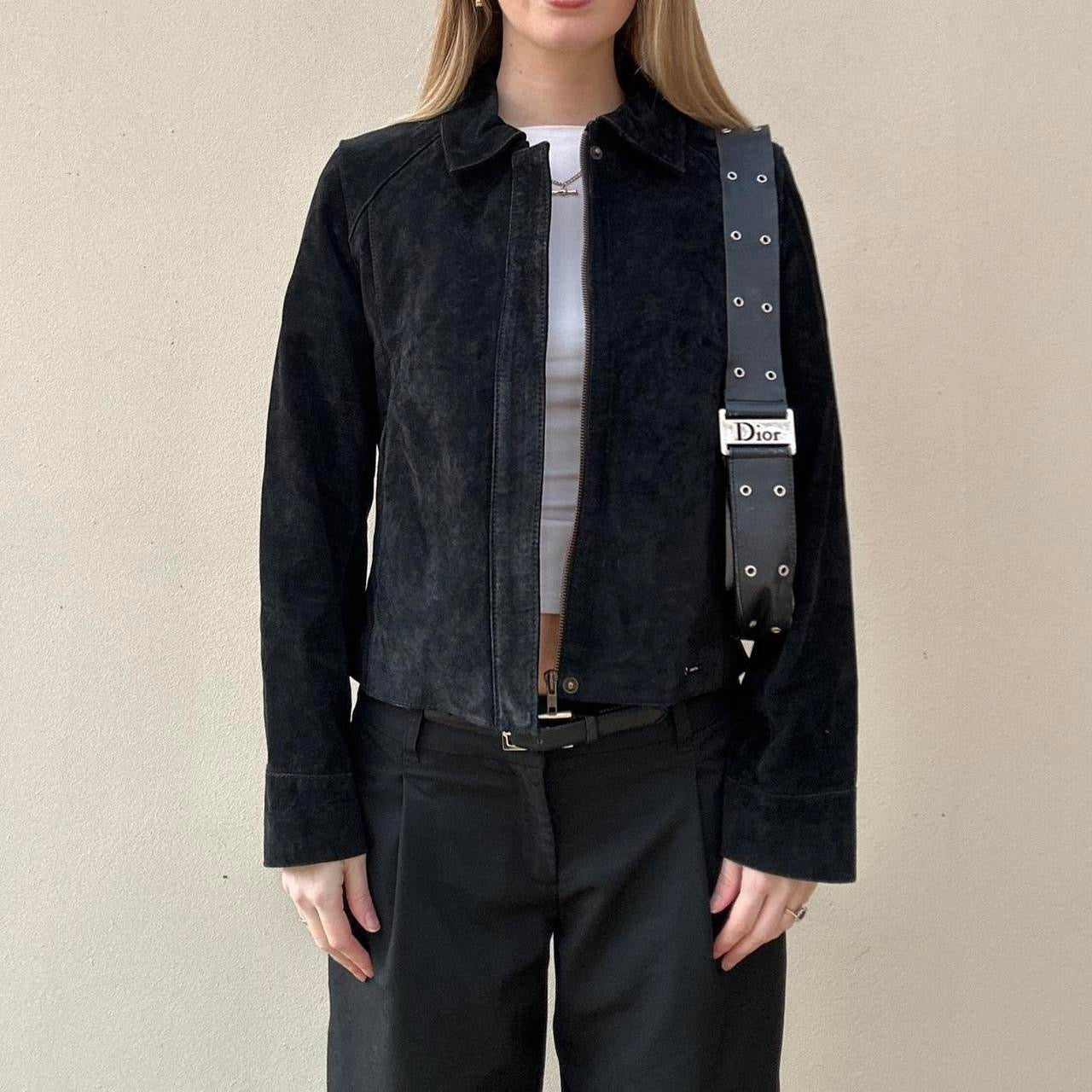 Vintage Fiorelli black suede jacket