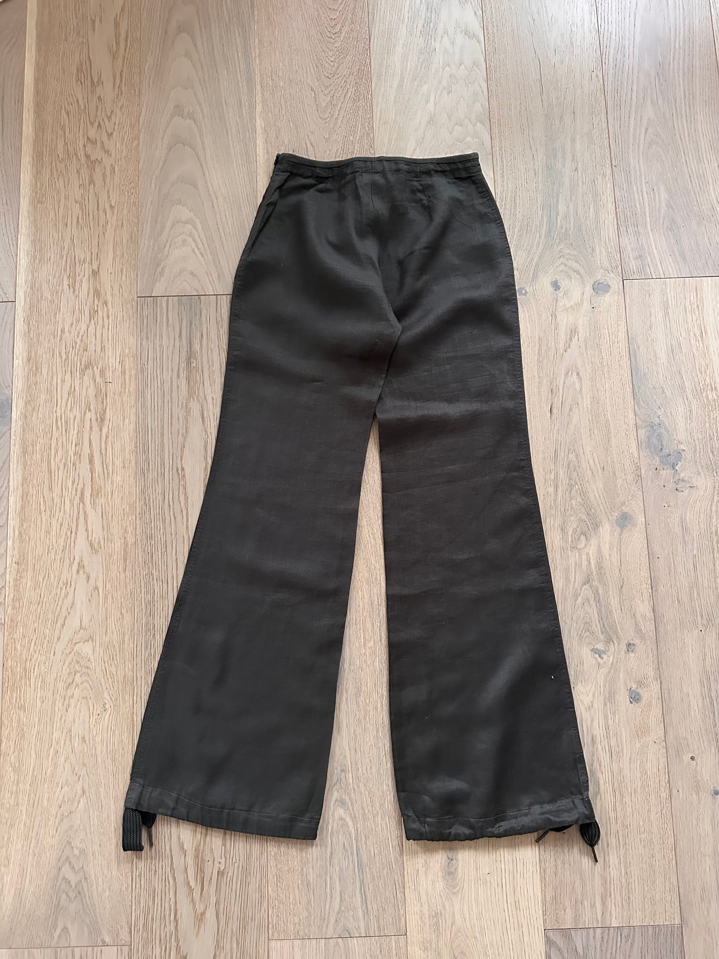 SALE vintage khaki linen trousers
