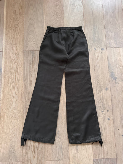 SALE vintage khaki linen trousers