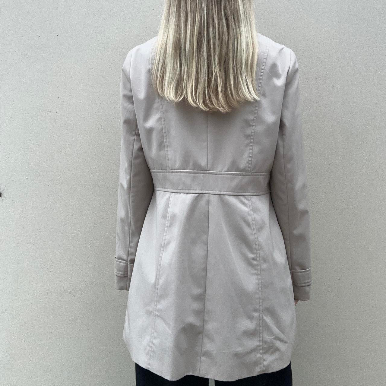 Cream trench coat