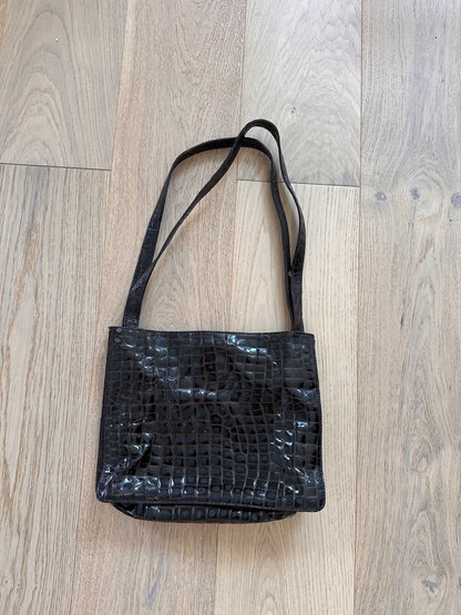 SALE Vintage croc handbag
