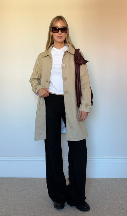 Vintage beige trench coat
