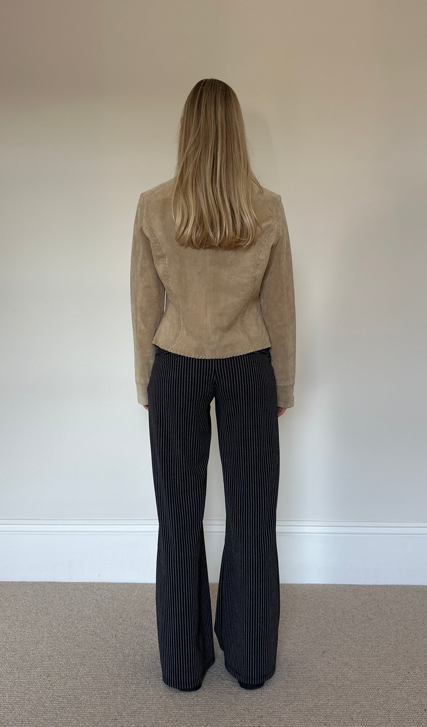 Vintage camel suede jacket