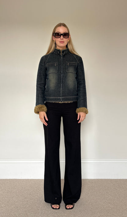 Vintage denim & Sherpa jacket