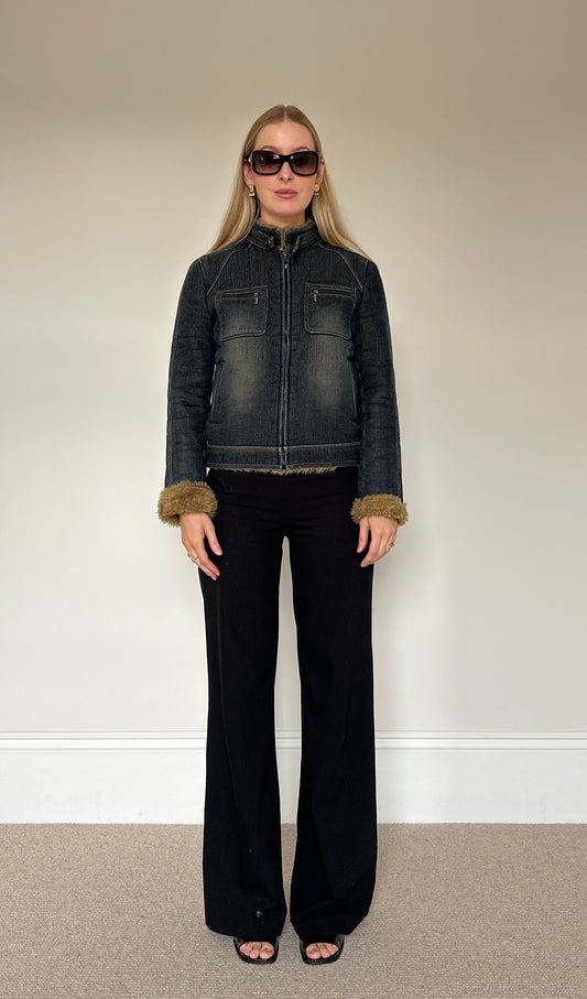 Vintage denim & Sherpa jacket