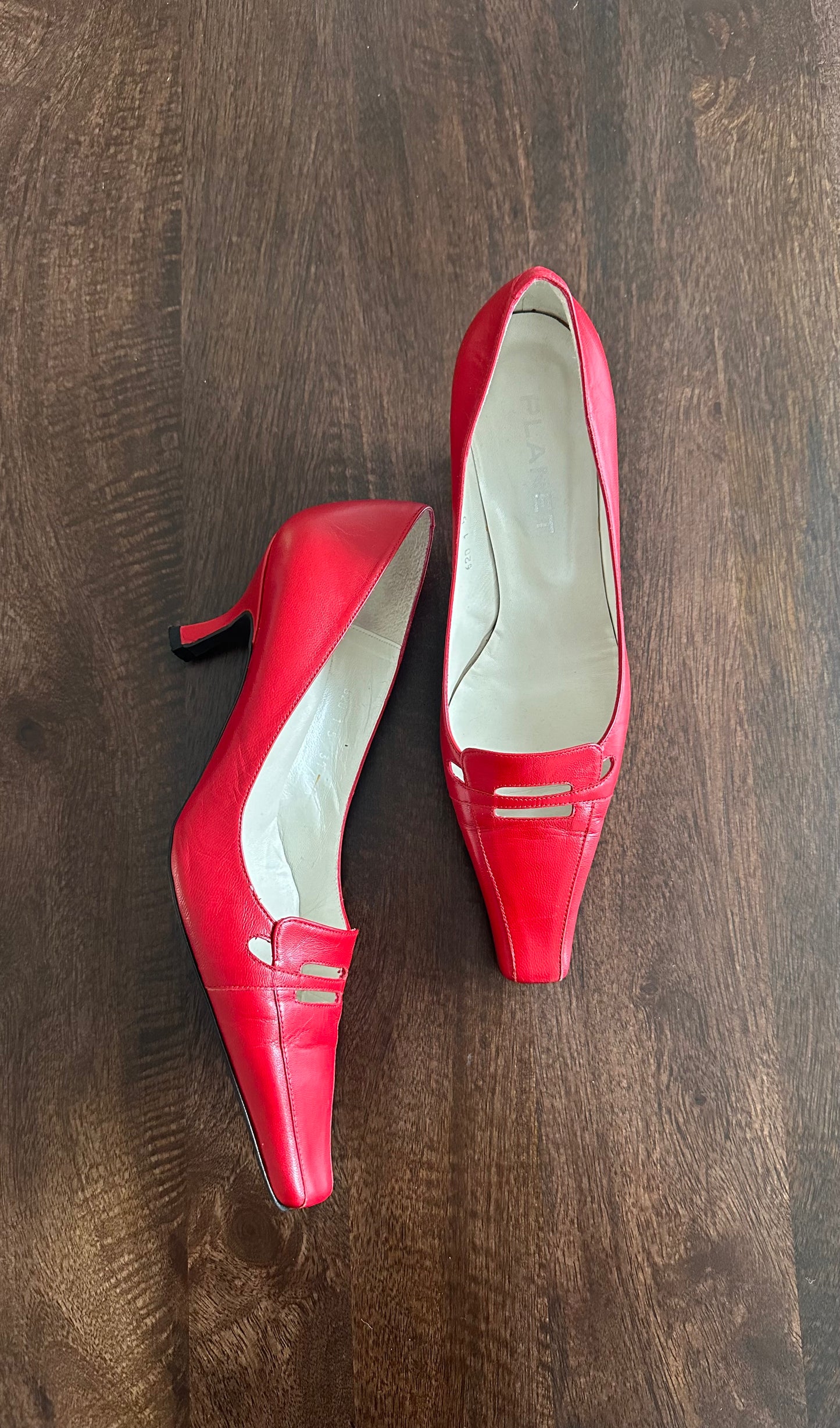 Vintage red court shoes