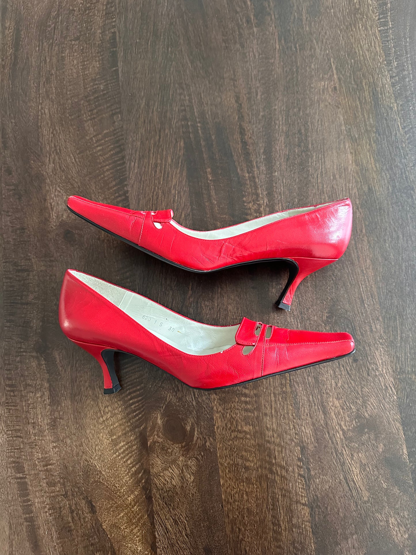 Vintage red court shoes