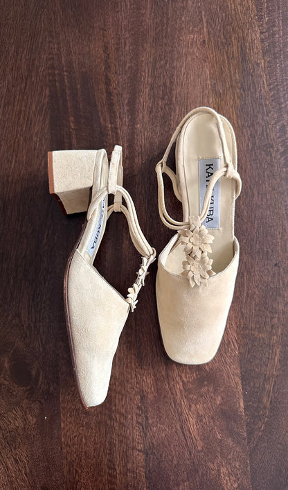 Vintage suede heels