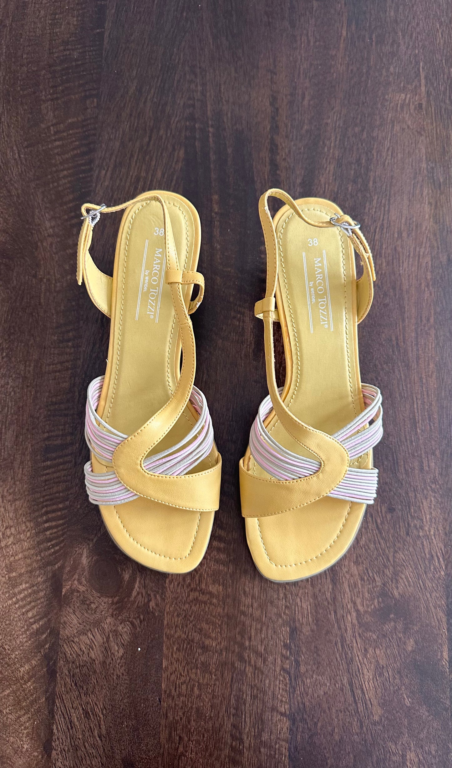 Vintage Yellow & Pink Heels