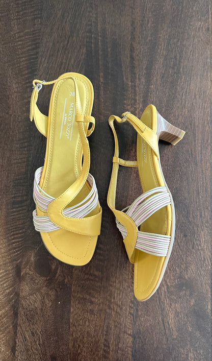 Vintage Yellow & Pink Heels