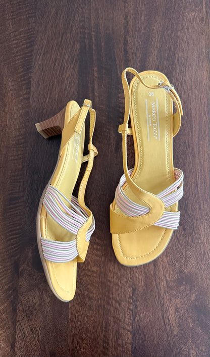 Vintage Yellow & Pink Heels