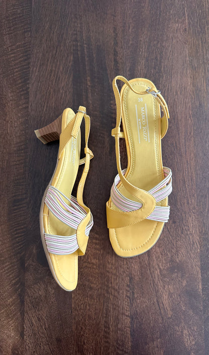 Vintage Yellow & Pink Heels