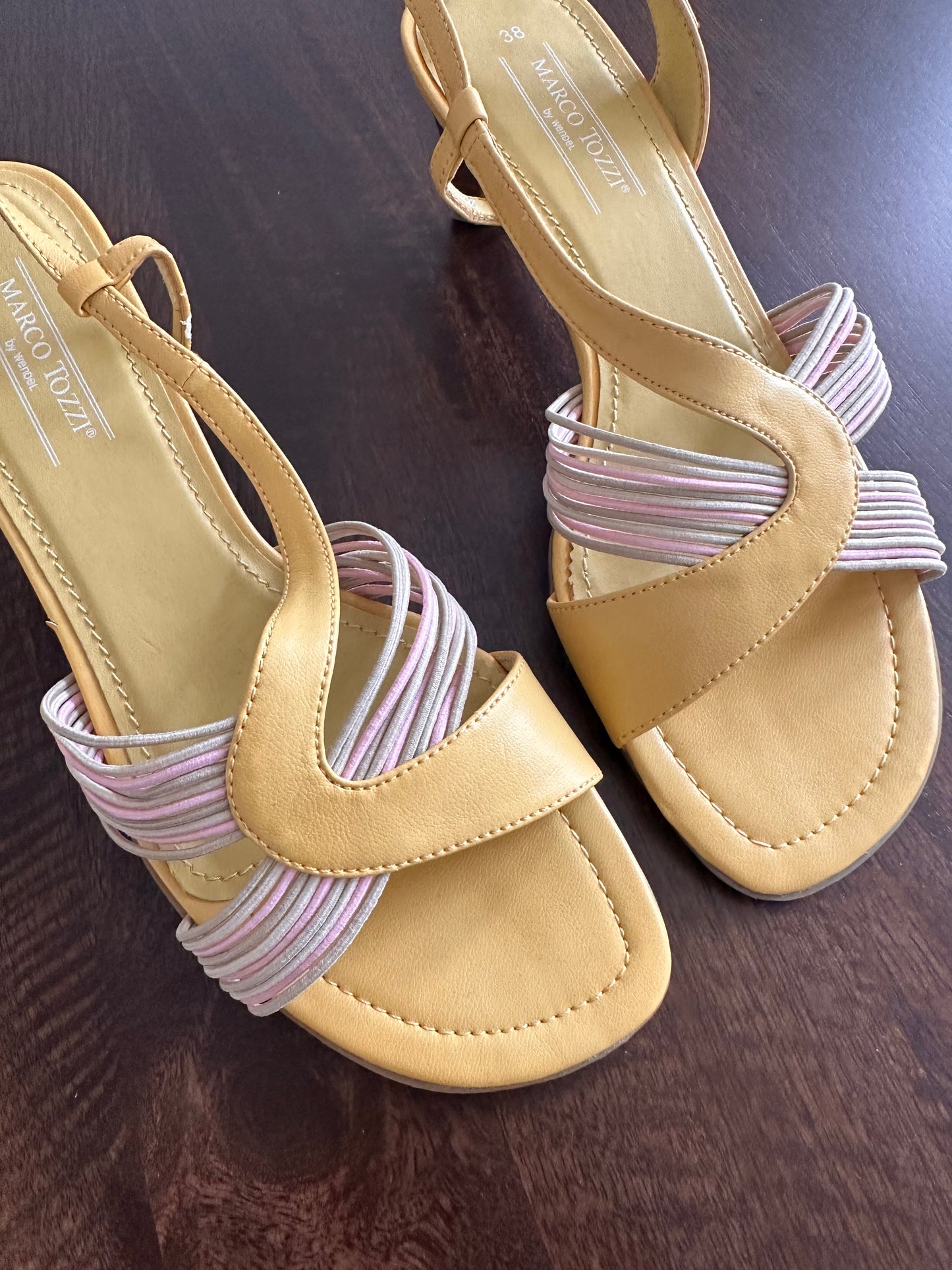 Vintage Yellow & Pink Heels
