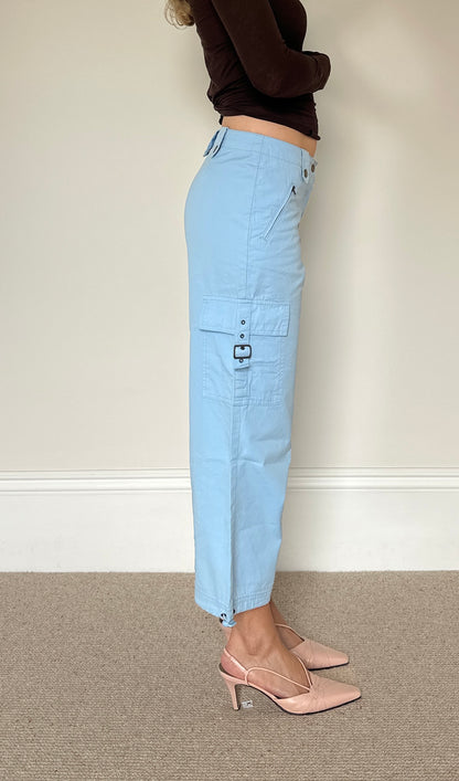 Vintage Blue cropped trousers