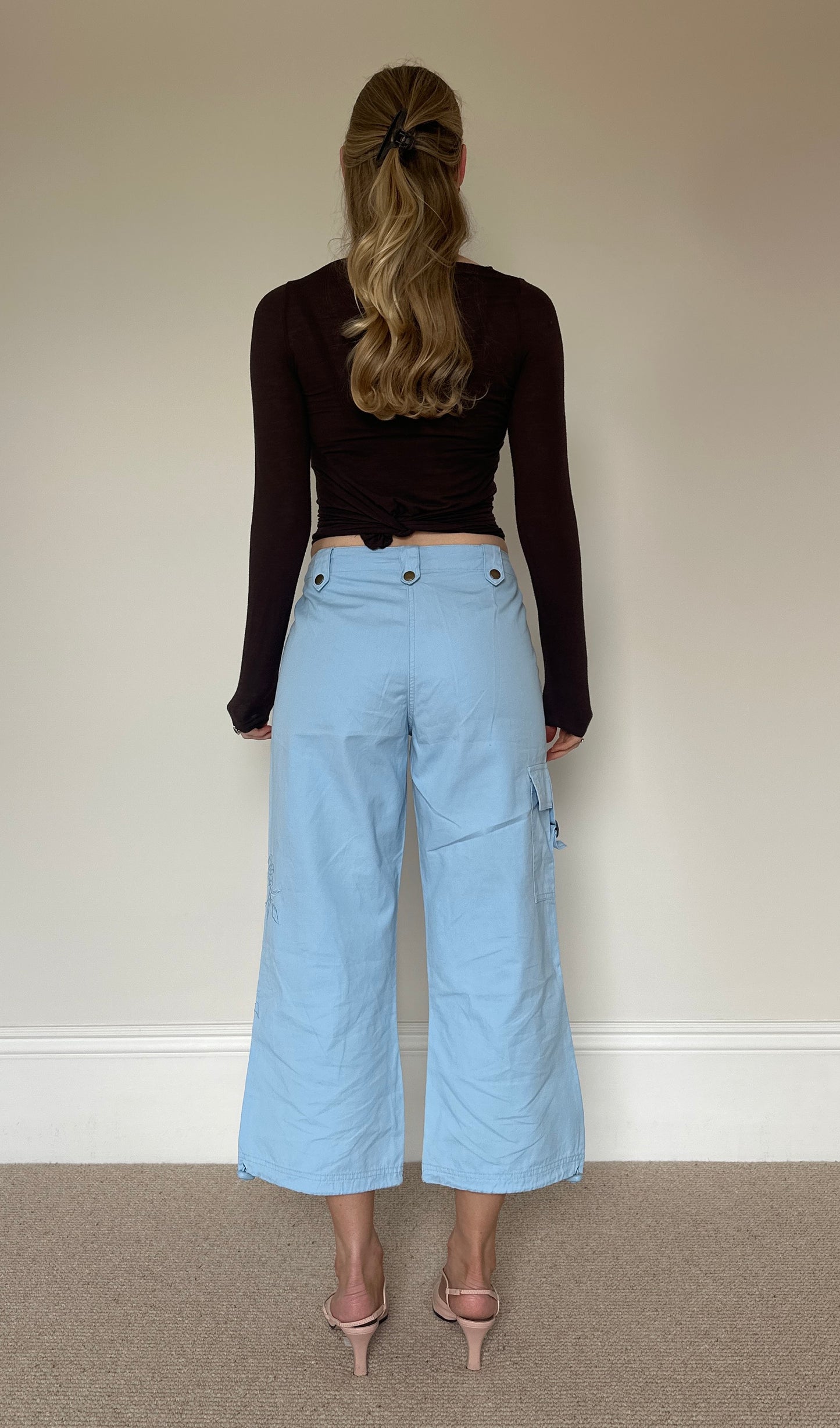 Vintage Blue cropped trousers