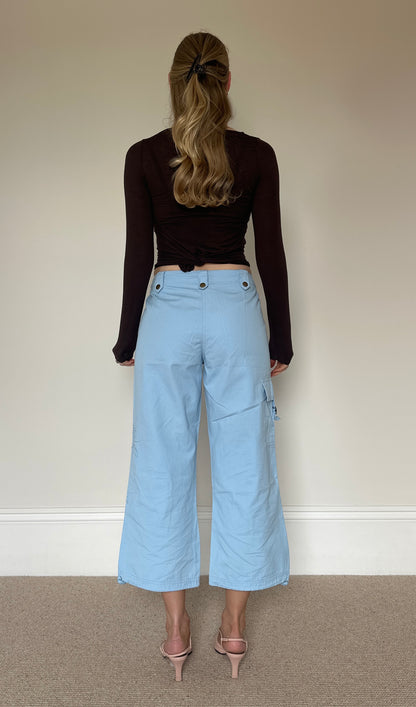 Vintage Blue cropped trousers
