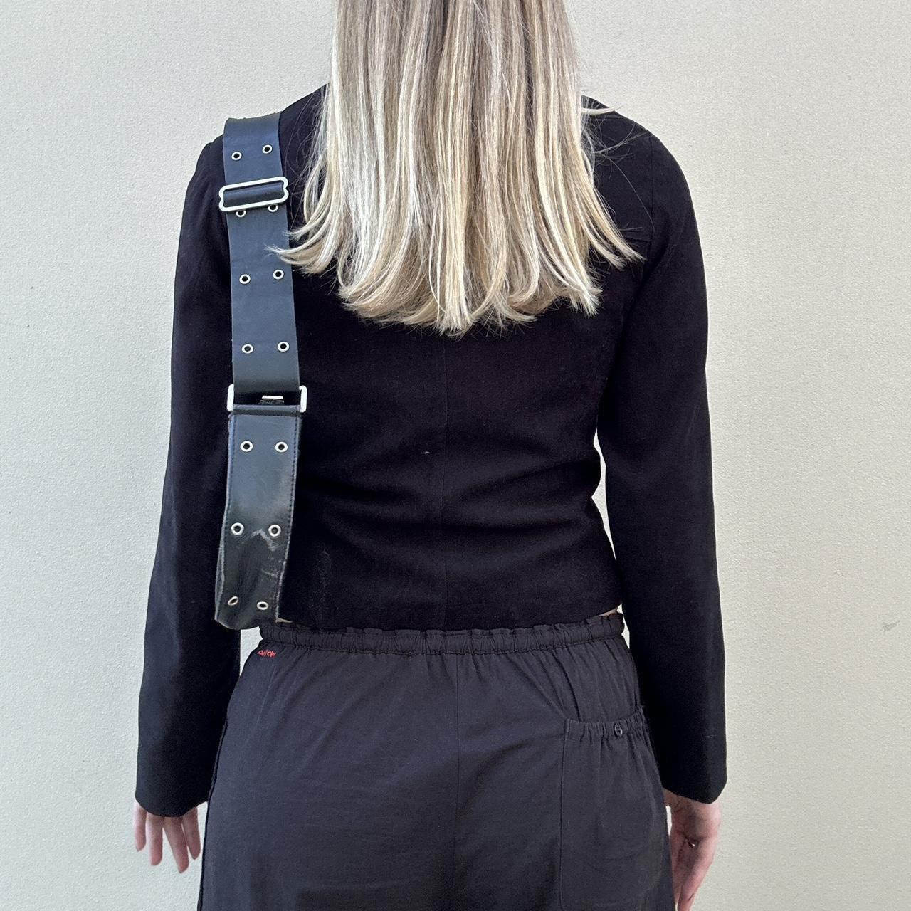 Vintage 00s faux suede biker jacket