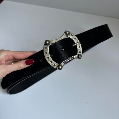 Vintage Roberto Cavalli pony skin belt